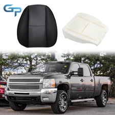 For Chevy Silverado 1500HD 2007-2014 Driver Bottom Cloth Seat Cover+Foam Cushion