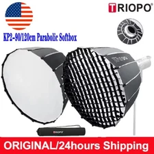 US TRIOPO KP2 90cm/35.4" 120cm/47.2" Studio Flash Quick Folding Parabola Softbox