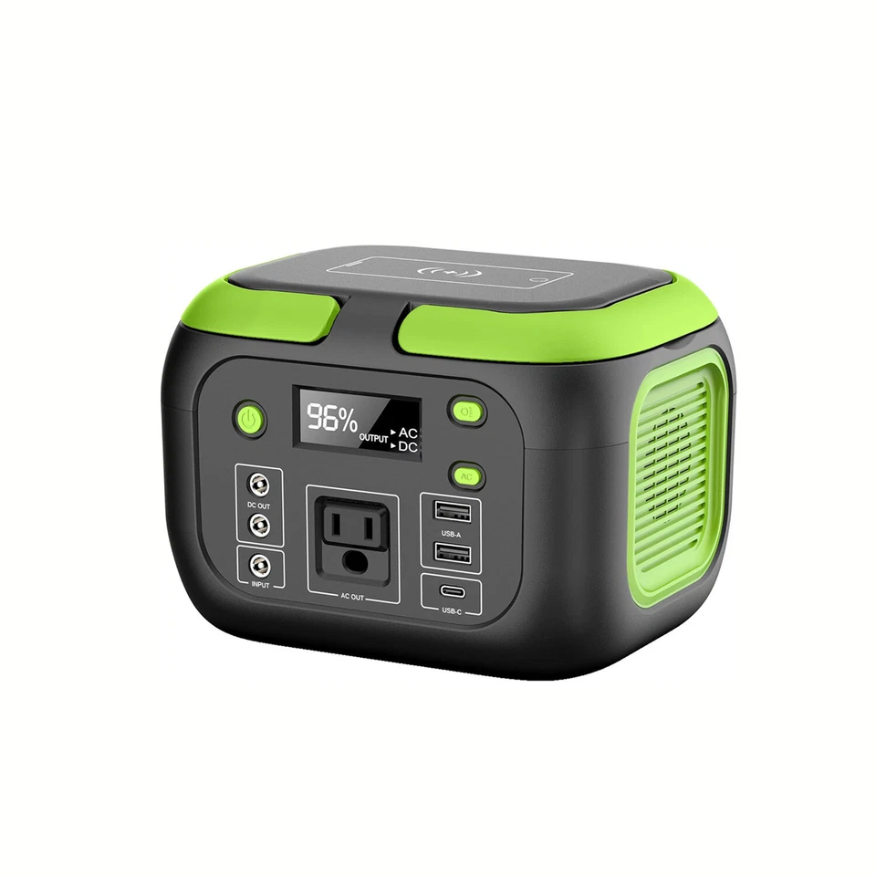 Banco de energía portátil de 200 W cargador de batería para teléfono portátil generador solar luz LED Foto 2 de 4