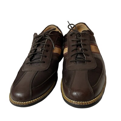 Cole Haan Grand Os Mens Dark Brown Leather Sneakers Size US  display picture 1