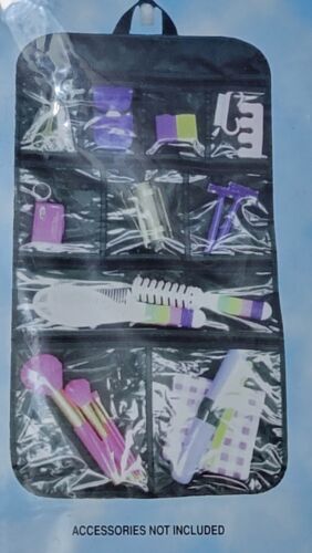 Reisezubehör schwarz mehrfach faltbar Reise Organizer 26,25 x 10,5 - Bild 3 von 4