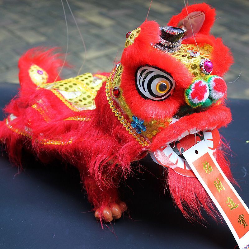 提线木偶狮子Puppet lion thread toy Chinese characteristics Folk