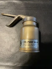 Vintage Hollywood Accessories Finger Pump Oiler Oil Can Antique Handy oiler