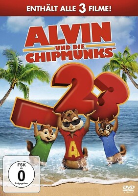 ALVIN UND DIE CHIPMUNKS - ALLE 3 FILME -  1 - 3 - DVD