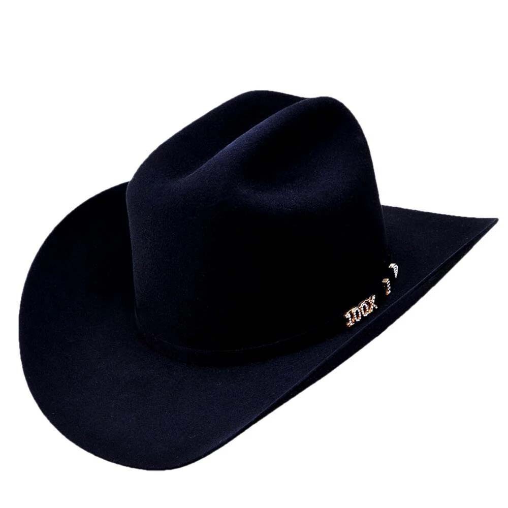 Serratelli Cowboy Hat WDZ 7 1/4 Serratelli Hat Cowboy Fitted Mens 7 1/4 Black Pure Wool  main image 3