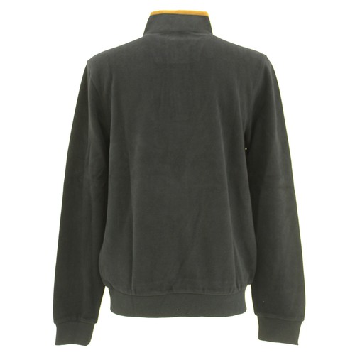 MODE MONTE CARLO Herren Sweater Pullover Troyer Baumwolle schwarz weiß 30545 - Picture 2 of 2