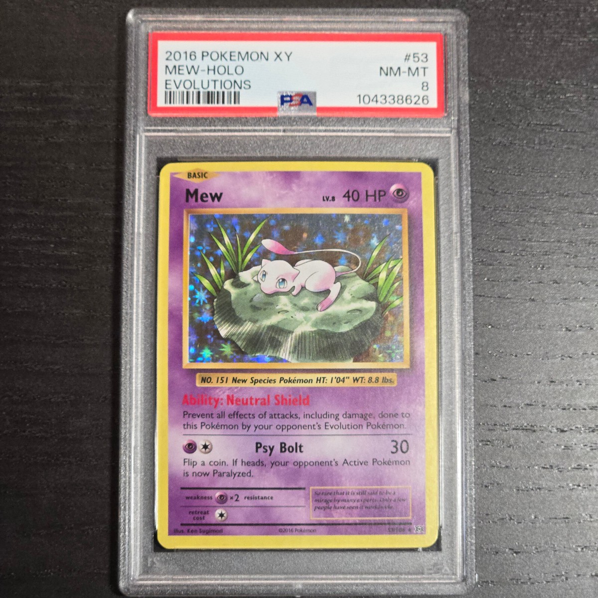 Pokemon X & Y Evolutions Card 53 Mew Holo PSA 8 English | eBay