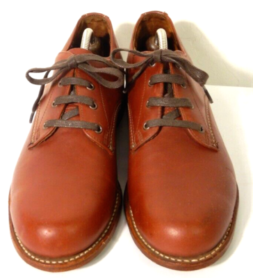 Wolverine 1000 Mile Oxford Redwood Leather Shoes W00070 Size 10 D 
