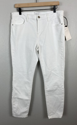NWT Current/Elliot The Stiletto Clean White Denim Jeans Size 31