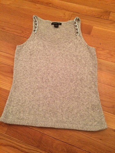 august canotta in maglia grigio seta taglia small - Foto 2 di 8