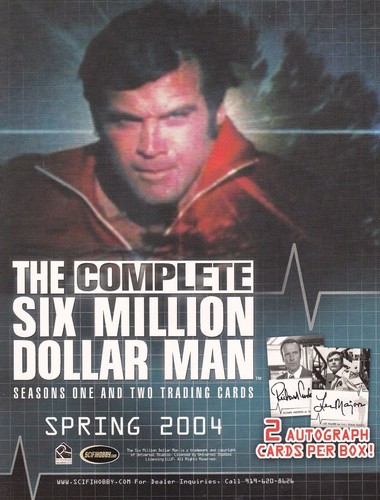 The Complete SIX MILLION DOLLAR MAN : Seasons 1 & 2 PROMO SELL SHEET (A4 SIze) - Picture 1 of 2