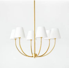 6-Light Ceiling Chandelier Brass - Threshold designed with Studio McGee