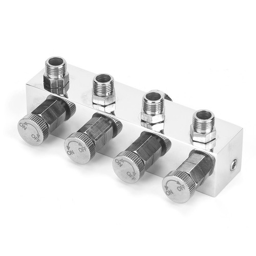Einstellbare Aluminium Luft Schlauch Splitter Airbrush Adapter Fitting Zubehör - Afbeelding 6 van 9