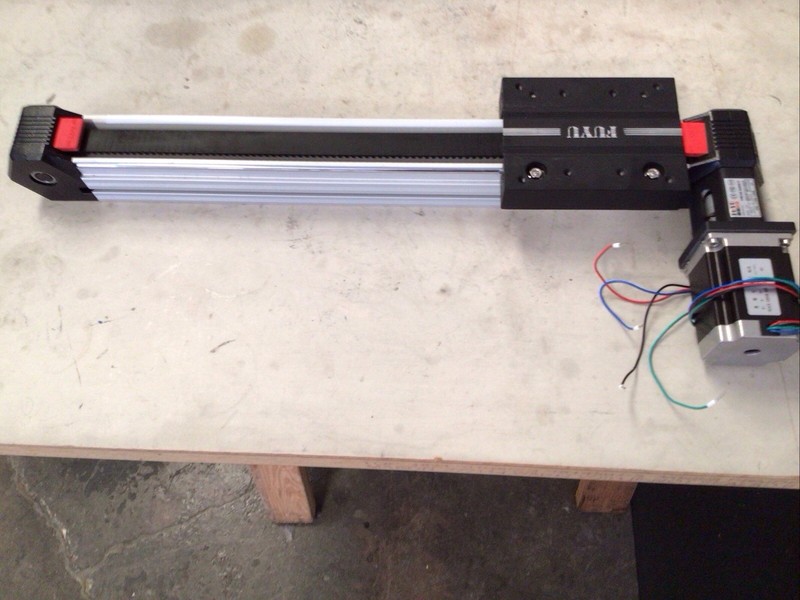 FUYU FPB50 Belt Drive NEMA 23 Stepper Motor Linear Actuator New, Open Box