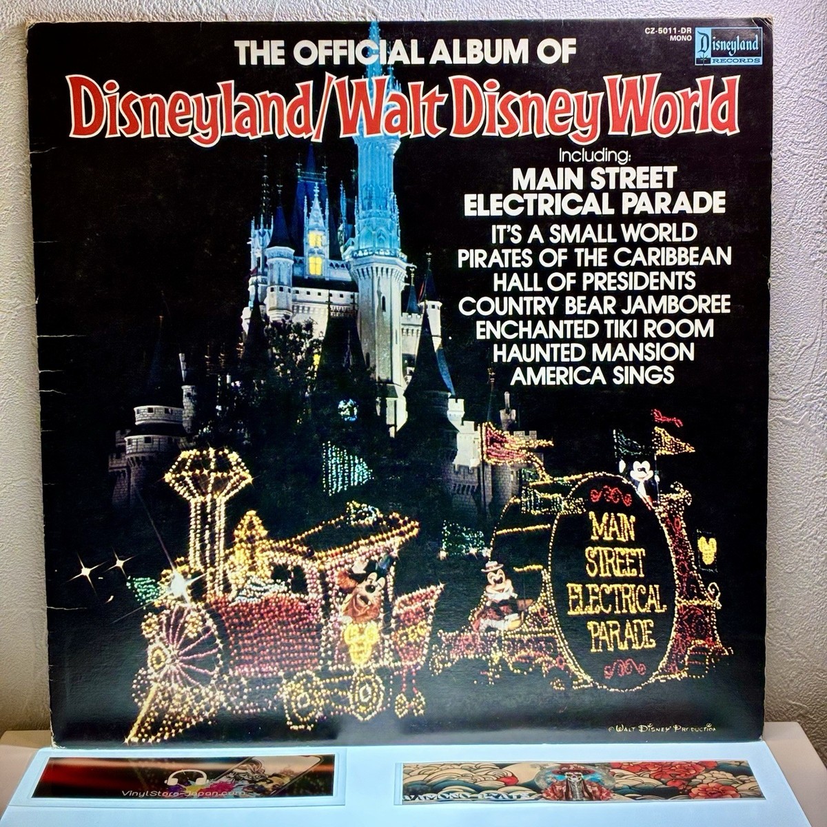 レア　ディズニー　BENELIC JOLLY COUNTRY　CDスタンド The Official Album Of Disneyland/Walt Disney World '80 CZ5011 MONO