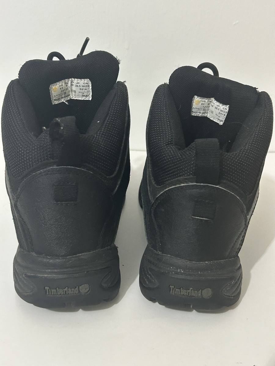 Timberland 12122 White Ledge Mid Waterproof Black Leather 
