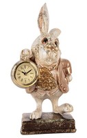 Dekofigur Kaninchen Mit Echter Taschenuhr H:26 Cm - FrüHlingsdeko, Deko Hase