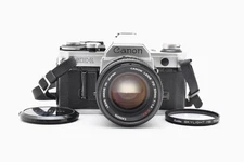 [READ DESC] Canon AE-1 35mm SLR Film Camera w/ FD 50mm f/1.4 s.s.c. JAPAN 8304