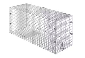 SKYSHALO 42-in x 16 in. x 18 in. Live Animal Cage Trap Humane Galvanized