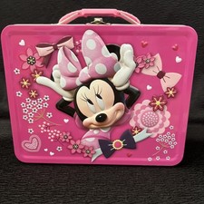 Disney Minnie Mouse Flowers Tin Lunch Box, New