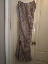 bcbg silk paisley dress sz 6