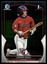 2023 Bowman Draft Chrome Cooper Ingle RC Cleveland Guardians #BDC-85