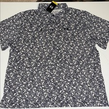 Under Armour Playoff Polo Shirt Mens 4XL UA 3.0 Printed Wildlife Bears Blue NWT