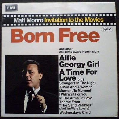 Matt Monro - Born Free Invitation To The Movies - Used Vinyl Record - Y5826z
