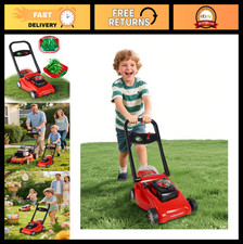 Realistic Kids Lawn Mower Toy - Grass-Cutting Sounds, No Batteries, Outdoor Fun