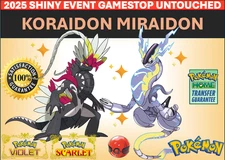 Miraidon ✨ Koraidon✨ Shiny BUNDLE DUAL PACK  🟣UNTOUCHED Evnt  GameStop 2025