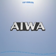 AIWA emblem badge replacament logo decal sticker aufkleber plaque 500 adapter