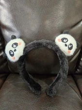 New Haidilao hotpot exclusive cute panda fluffy headband