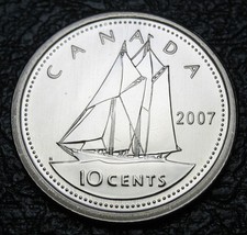 Canada 2007 10-cent - Curved 7 - Specimen Uncirculated Exact Item #2