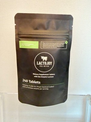 LactoJoy Lactase Pills 14.500 FCC - 240 pcs refill bag