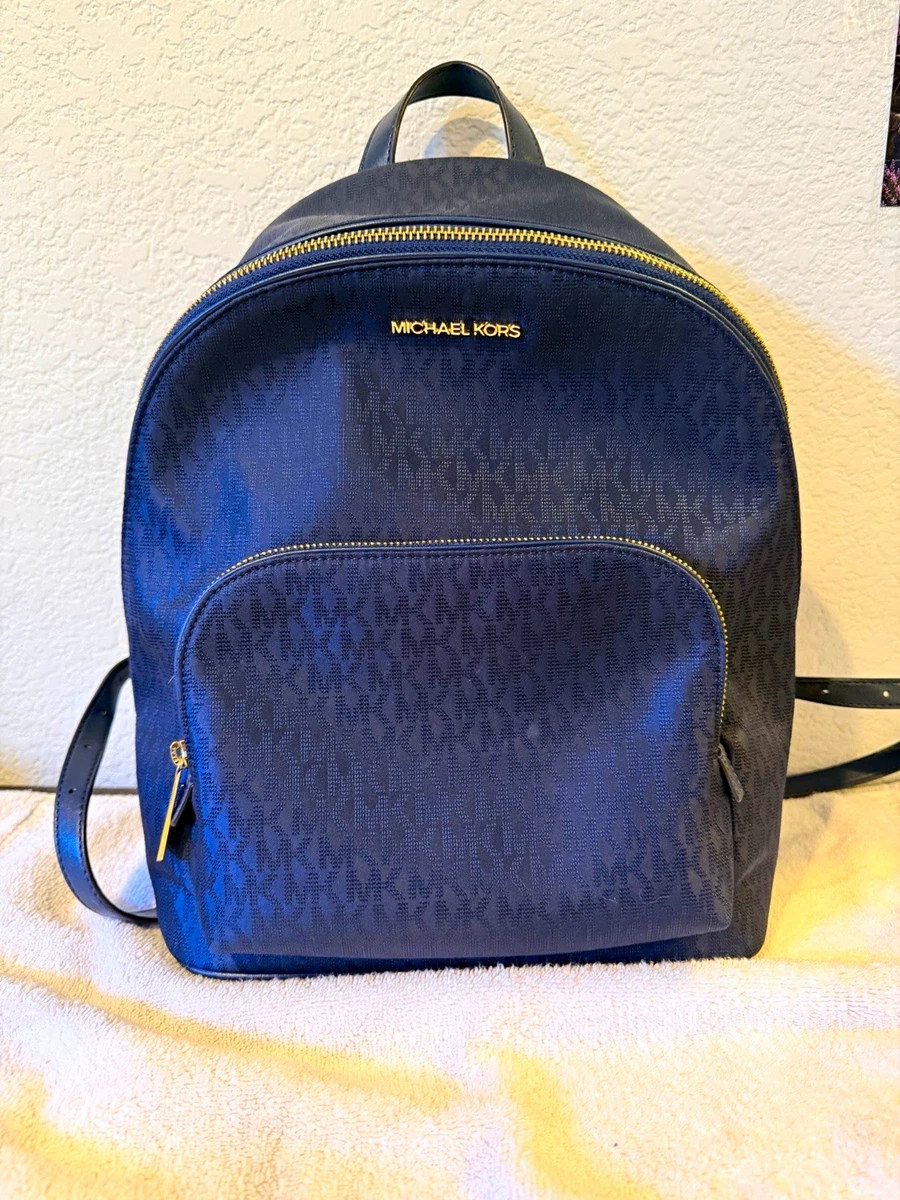 シ*)様 MICHAEL KORS レザー バックパック ネイビー Michael Kors 
