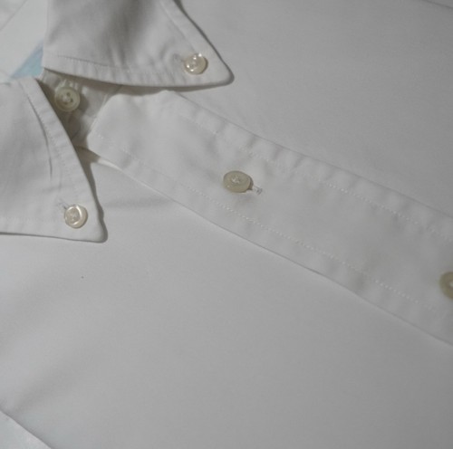 Vintage 80s Gitman Bros White Oxford Button Down Shirt 17.5 Made in USA OCBD Ivy - Picture 6 of 12