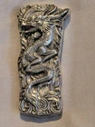 3 Oz .999 Silver Sand Cast Antique Pour Silver Stacker #50/100 Black Dragon