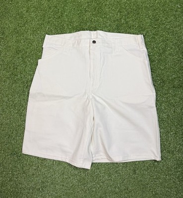 Vintage Sherwin Williams Dickies Painters Shorts Men s  38 White Carpenter