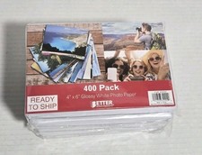 Premium Glossy Photo Paper, 4 x 6 inch, 400 Sheets, 200 gsm, 4 x 6, 400-Ct