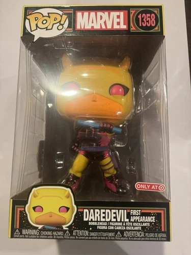 Funko Pop! Vinyl Jumbo 10 in: Marvel - Daredevil (Black Light) - Target...