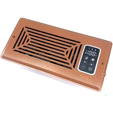 Register Booster Fan Brown Quiet Smart Vent Fits 4x10 in Heating Cooling