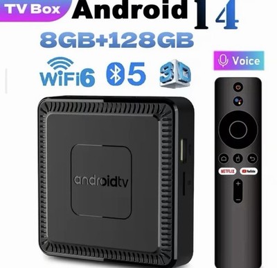Android 13 TV BOX 128GB 4GB Smart 8K HD 5G WIFI H616 Media Player Quad core DE
