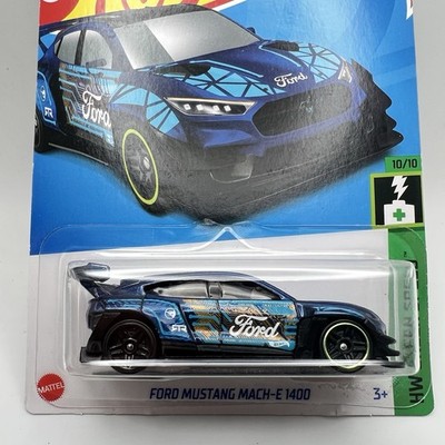 2024 HOT WHEELS, FORD MUSTANG MACH-E 1400 10/10 HW GREEN SPEED 129/250 TREASURE