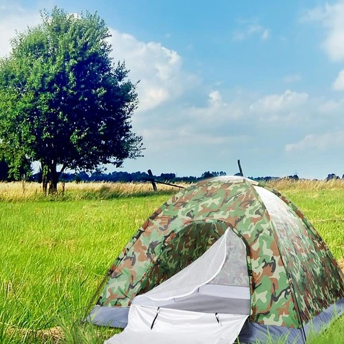 Camping Tent 3-4 Person Family Dome Tent Waterproof Camouflage