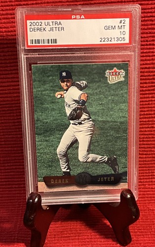 Derek Jeter (HOF) PSA 10 - POP 37 - Fleer ultra 2002 Fleer Ultra # 2 ~ YANKEES