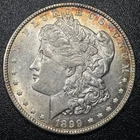 1899-P Morgan Silver Dollar $1 Choice AU About Uncirculated Semi Key Date Coin