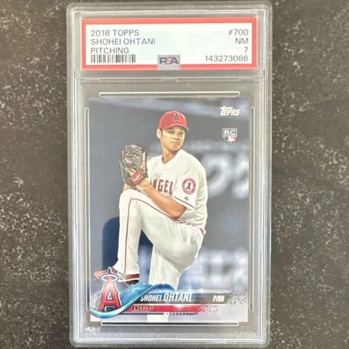 2018 Topps Shohei Ohtani #700 Pitching Rookie PSA 7 Angels RC Baseball