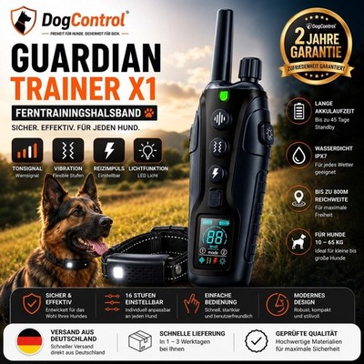 DogControl Guardian Trainer X1 Ferntrainer Hund Hundetrainer 800m IPX7