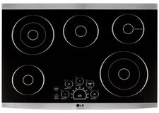 LG Studio 30'' Wide 5-Element Electric Cooktop with Dual Elements LSCE305ST, NEW