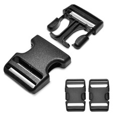 3PCS Heavy Duty Plastic Buckles 1-1/2 Inch Strap Replacement Side Release Clips